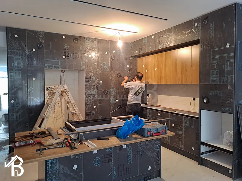 ساخت و اجرای انواع کابینت آشپزخانه