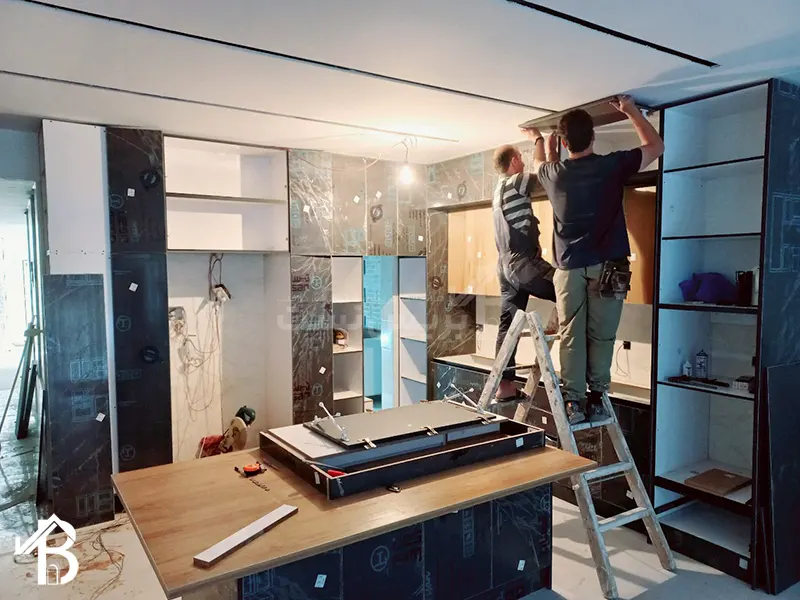 ساخت و اجرای انواع کابینت آشپزخانه